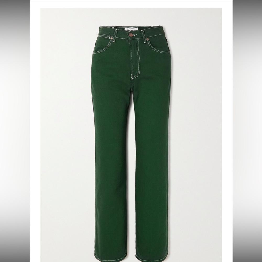 Reformation highrise straight leg jean